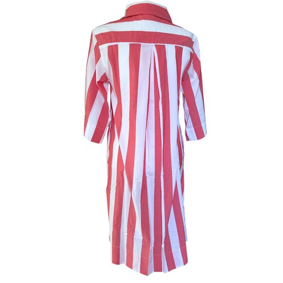 Lake x Atlantic Pacific Marnie Caftan Granita Stripe House Dress Muu Muu - Picture 4 of 12